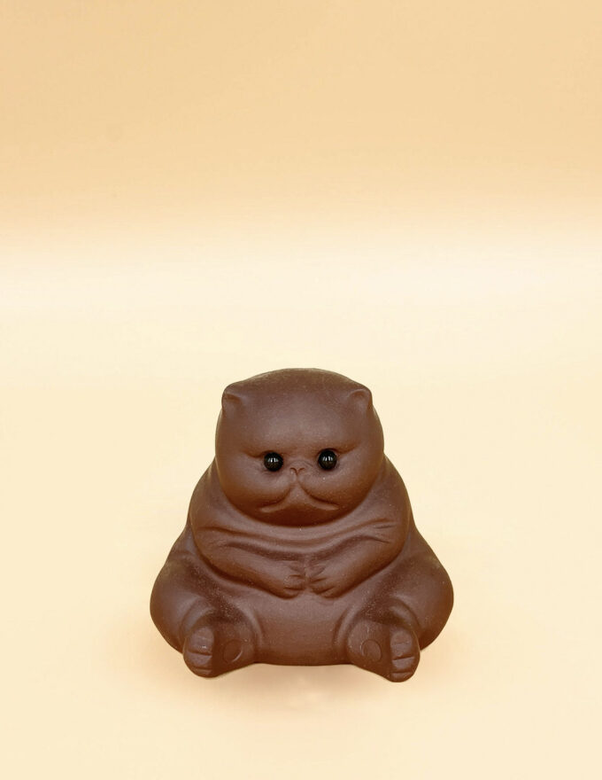 Грустный кот (7*8см) исинская глина