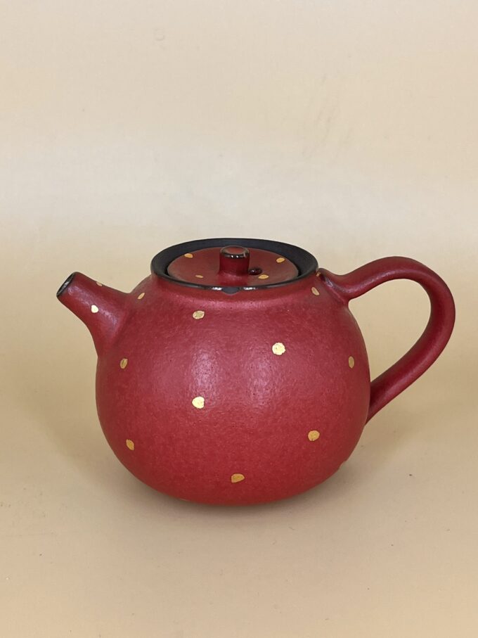 Чайник керамики Дэ Хуа с глазурью Хун Чжи Е 200мл