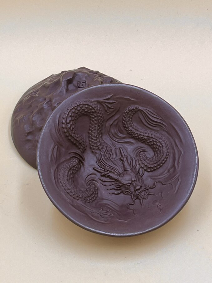 Глиняная пиала с драконом Исин 60мл