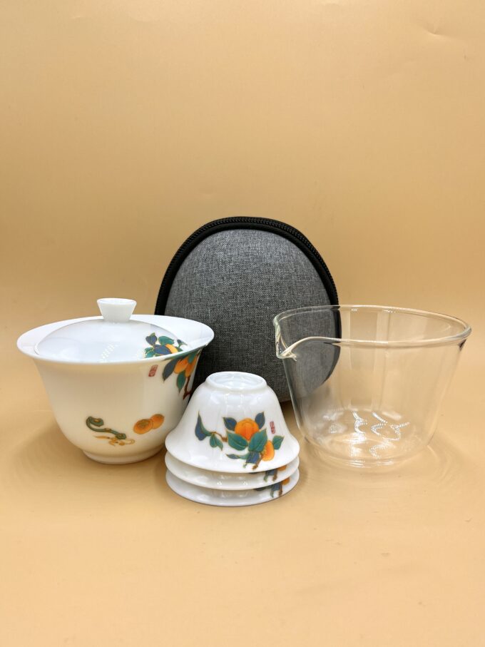 Походный фарфоровый набор Хурма