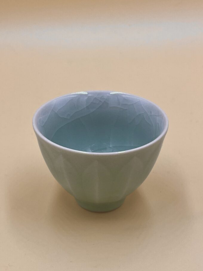 Пиала Лунцуань голубая ромбовидная