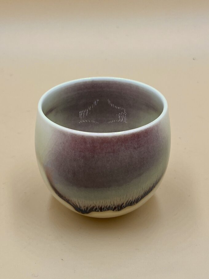 Пиала Яйцо бежево-розовая