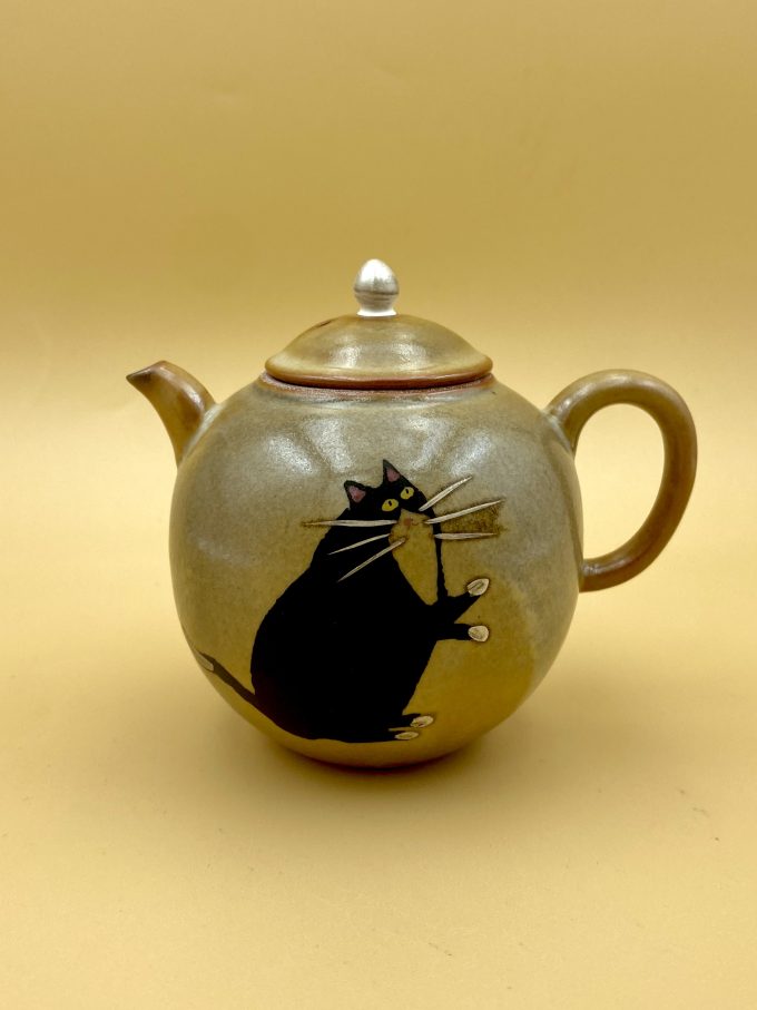 Чайник с котом Дэхуа 100мл