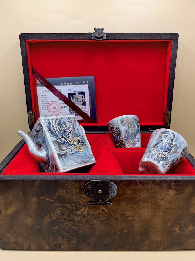 Набор Серебряный Четыре мифических зверя