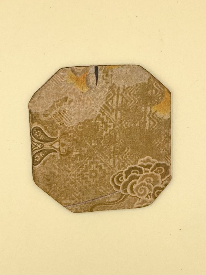 Подкладка по пиалу восьмигранник желтая