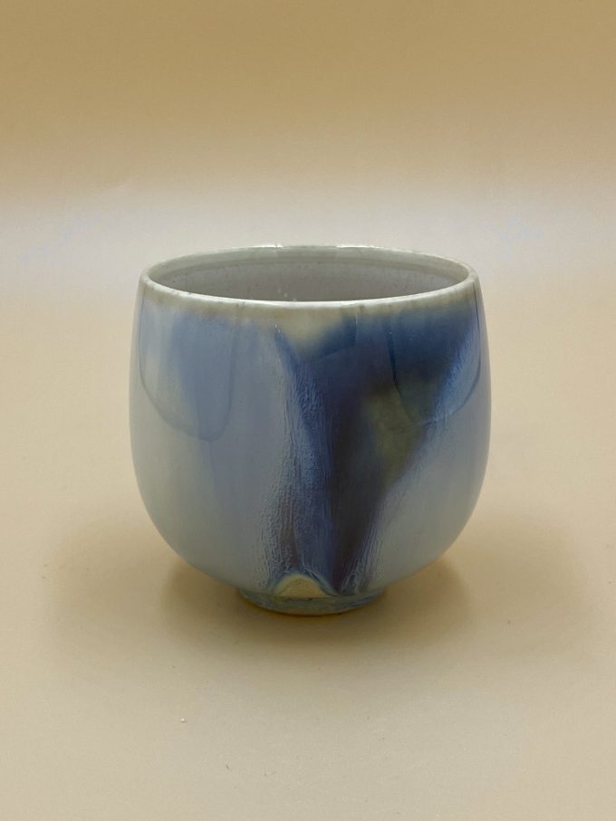 Пиала Цзиндэчжэнь синяя мастеровая 100 мл.