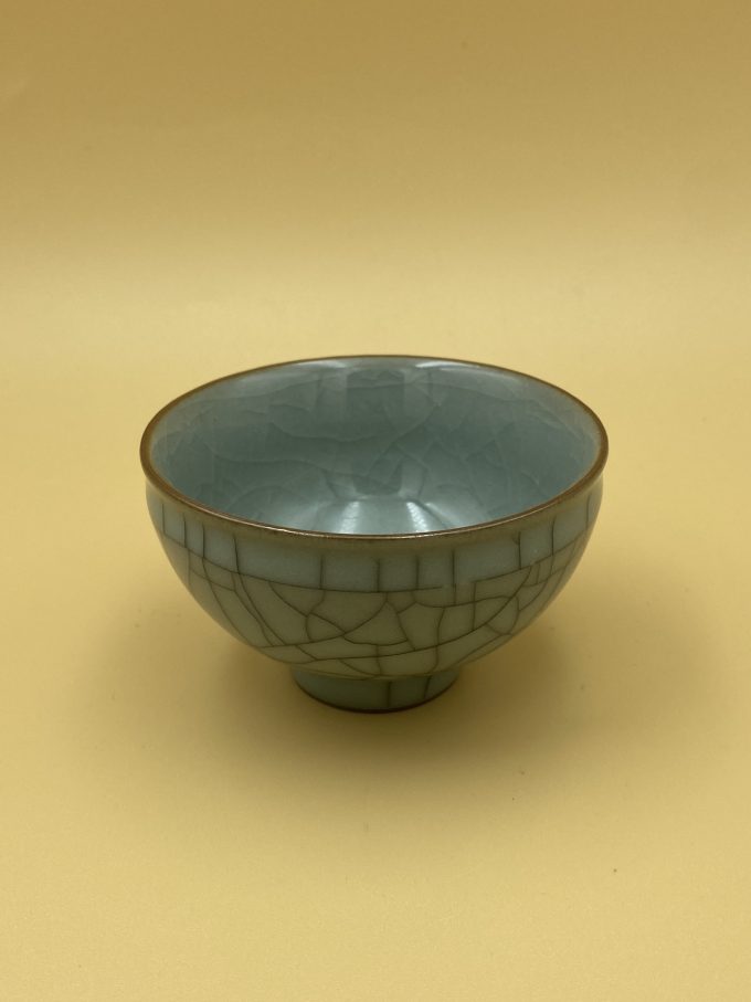 Пиала Лунцюань серо-голубая “Наработанная”